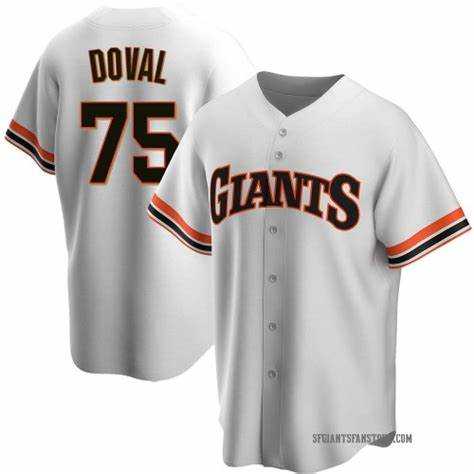 Mens San Francisco Giants #75 Camilo Doval White Cool Base Stitched MLB Jersey Dzhi